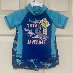 Mick Mack 2 piece swim set. Size 12 months. New.